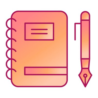 kitap simgesi vektör illüstrasyonu