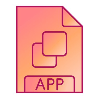 Dosya biçim simgesinin vektör illüstrasyonu