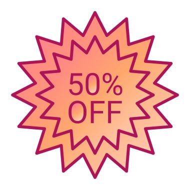 indirimli etiket satışı, vektör illüstrasyonu