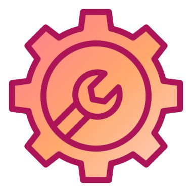 araba servisi modern simge vektör illüstrasyonu