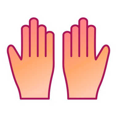 Eldiven ikonu. vektör illüstrasyonu