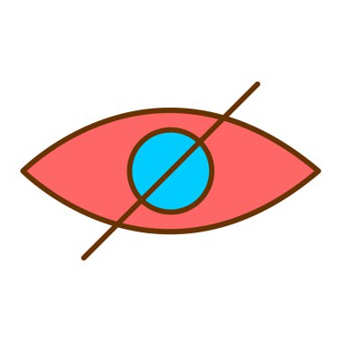 Göz simgesi vektör illüstrasyonu