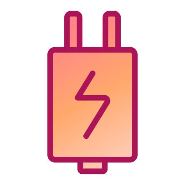 güç dolgu vektör çizgisi simgesi