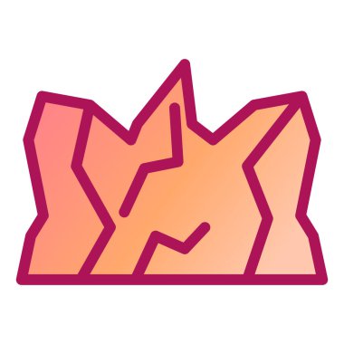 Yıldız simgesi vektörü. İnce çizgi işareti. izole edilmiş sınır sembolü çizimi