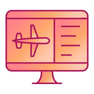 seyahat simgesi vektör çizimi