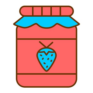 reçel kavanozu vektör simgesi