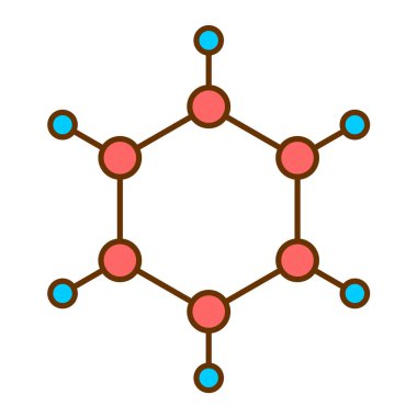 Molekül simgesi vektör illüstrasyonu