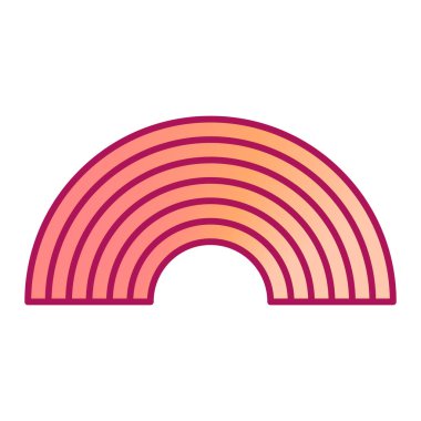 gökkuşağı renk simgesi. vektör illüstrasyonu