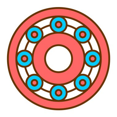 Bir çember simgesinin vektör illüstrasyonu