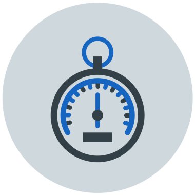 Kronometre Web simgesi basit illüstrasyon