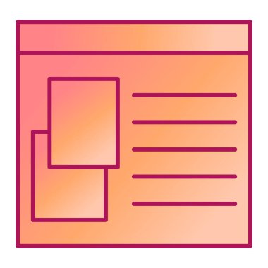 belge simgesi vektör illüstrasyonu