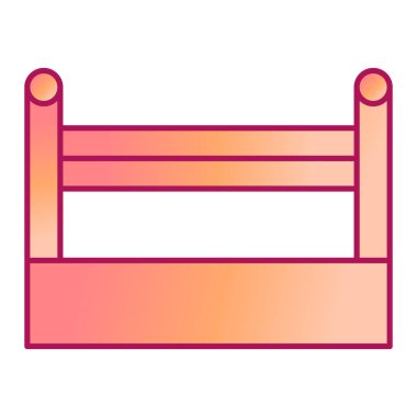 kutu halka simgesi, vektör illüstrasyonu basit tasarım