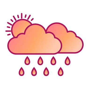 hava bulutları simge vektör illüstrasyon tasarımı