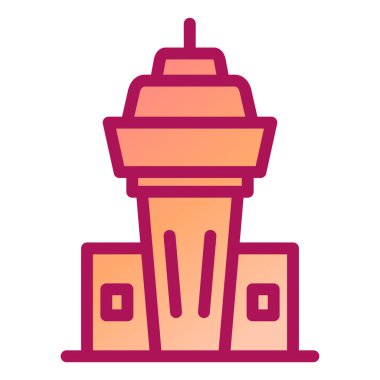 Kule. Web simgesi basit illüstrasyon