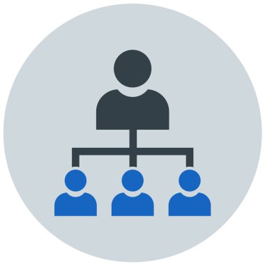 İş ekibi. Basit resimleme