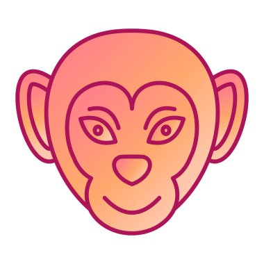 Göz vektör çizim tasarımlı sevimli aslan başı