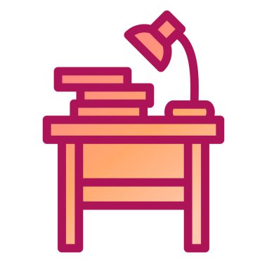 Masa. Web simgesi basit illüstrasyon