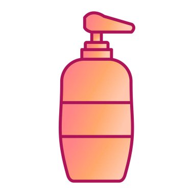 Bir şişe su ikonu. Web için güneş kremi vektör simgelerinin özet çizimi