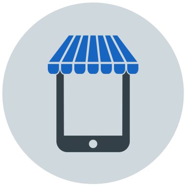 mobil bankacılık vektör simgesi modern basit ve minimalist depolama