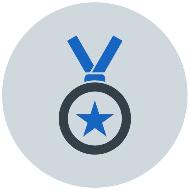 Madalya. Web simgesi basit illüstrasyon