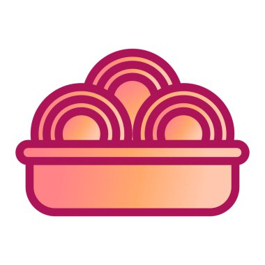 Yiyecek ve sebze ikonunun vektör illüstrasyonu