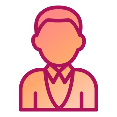 avatar. Web simgesi basit illüstrasyon