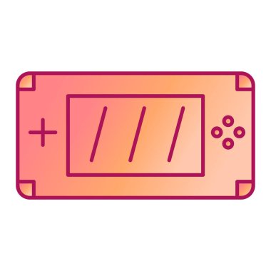 oyun konsolu simgesi. ana hatlı video oyunları vektör sembolü ve bonus simgeleri. izole tasarım.