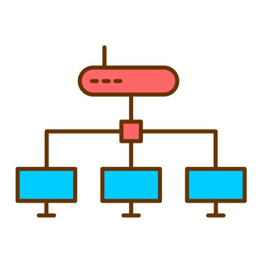ağ paylaşım simgesi çizimi