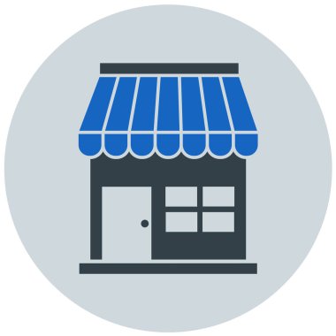 Mağaza. Web simgesi basit tasarım