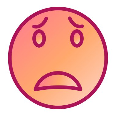 Ağlıyorum. Web simgesi basit illüstrasyon