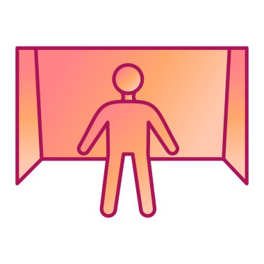 Mesajı olan bir adamın vektör çizimi