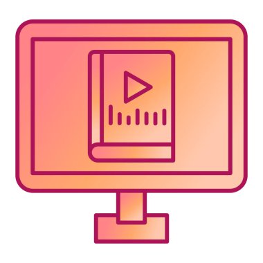 ses kitabı satır simgesi, vektör illüstrasyonu