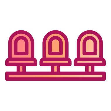 koltuklar modern simge vektör illüstrasyonu 