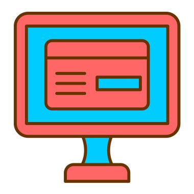 İnternetten alışveriş. Web simgesi