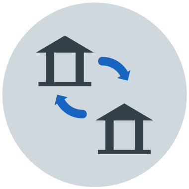Ev. Web simgesi basit illüstrasyon