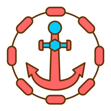 çapa simgesi vektör illüstrasyonu