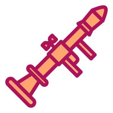 roket ikonu vektör illüstrasyonu