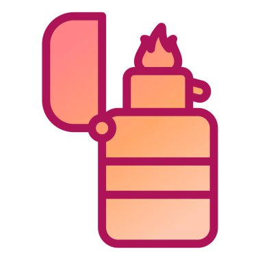 Yangın söndürücüsü. Basit resimleme