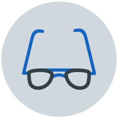 Gözlük. Web simgesi basit illüstrasyon