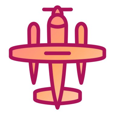 Uçak. Web simgesi basit illüstrasyon