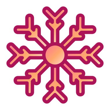 Kar tanesi. Web simgesi basit illüstrasyon