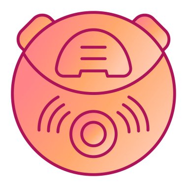 robot. Web simgesi basit illüstrasyon