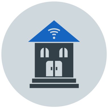 Ev. Web simgesi basit illüstrasyon