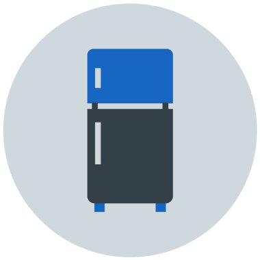 Buzdolabı. Web simgesi basit tasarım