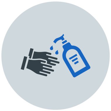 Bir şişe simgesinin vektör illüstrasyonu