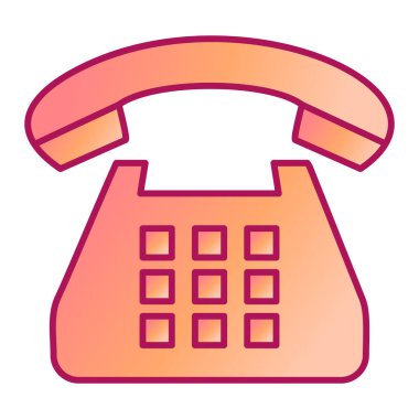 telefon simgesi vektör illüstrasyonu