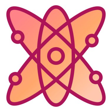 atom. Web simgesi basit tasarım