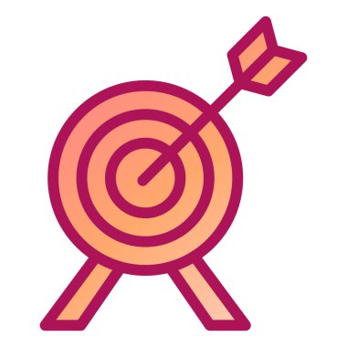 hedef hedef vektör illüstrasyonu