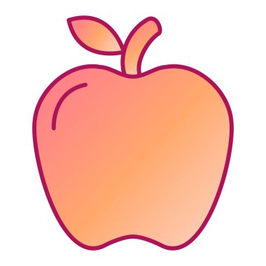 elma meyve ikonu vektör illüstrasyon tasarımı