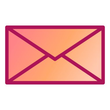 zarf e- posta simgesi vektör illüstrasyonu